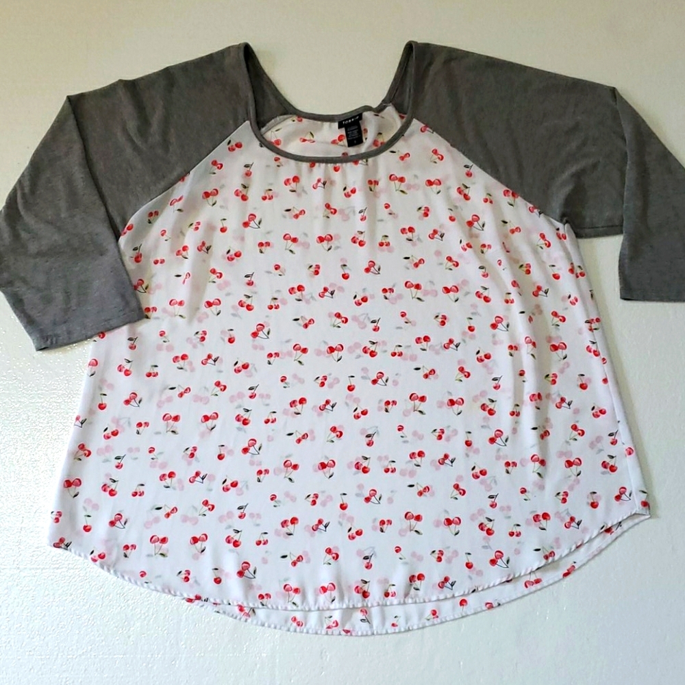 Torrid Raglan Cherry blouse